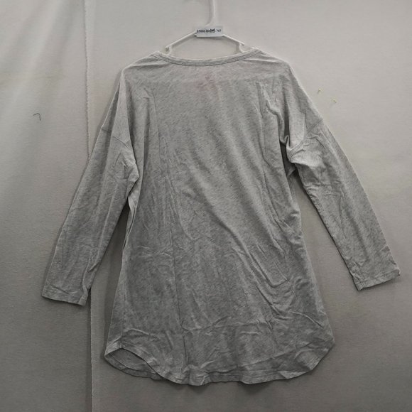 Victorias Secret Womens White Long Sleeve Round Neck T Shirt Top Size Medium - Picture 2 of 5
